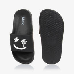 Molo-Black Palm Tree Smile Sliders | Childrensalon