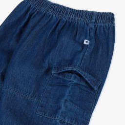 Molo-Blue Denim Cargo Joggers | Childrensalon