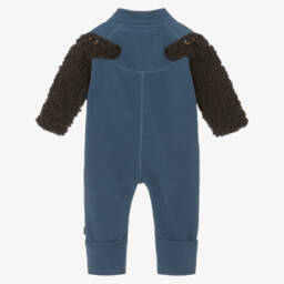 Molo-Комбинезон синий флисовый с рукавами в виде собак | Childrensalon