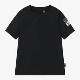 توب سباحة لون أسود للأولاد (UPF50+)