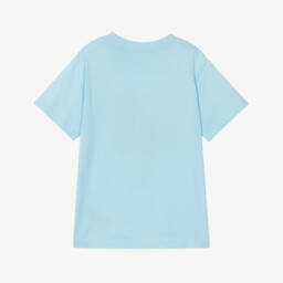 Molo-تيشيرت قطن بطبعة جرافيك لون أزرق للأولاد | Childrensalon