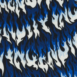 Molo-Boys Blue Organic Cotton Flame Print T-Shirt | Childrensalon