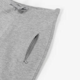 Molo-بنطلون رياضي قطن لون رمادي مارل للأولاد | Childrensalon