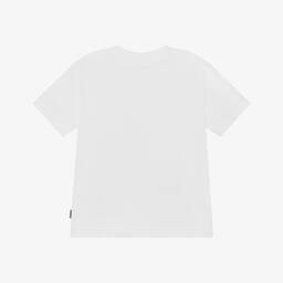 Molo-تيشيرت بطبعة جرافيك قطن لون أبيض للأولاد | Childrensalon