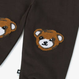 Molo-Brown Organic Cotton Teddy Bear Joggers | Childrensalon