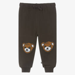 Brown Organic Cotton Teddy Bear Joggers