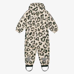 Molo-Комбинезон бежевый с леопардовым принтом для девочек | Childrensalon