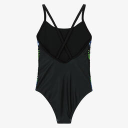 Molo-مايوه سباحة بطبعة استوائية لون أسود للبنات (+UPF50) | Childrensalon