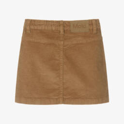Molo-Юбка коричневая из хлопкового вельвета для девочек | Childrensalon