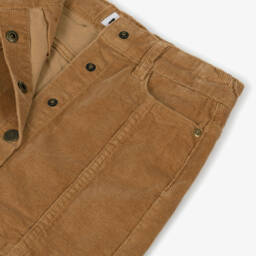 Molo-Юбка коричневая из хлопкового вельвета для девочек | Childrensalon