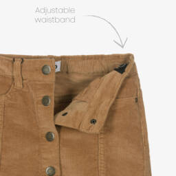 Molo-Юбка коричневая из хлопкового вельвета для девочек | Childrensalon