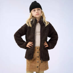 Molo-Юбка коричневая из хлопкового вельвета для девочек | Childrensalon