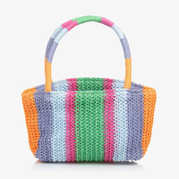 Molo-حقيبة قش مقلمة بألوان متعددة (29 سم) | Childrensalon