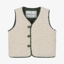 Molo-جيليه بوجهين مبطن لون أخضر وعاجي للبنات | Childrensalon