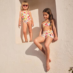 Molo-مايوه بطبعة فواكه استوائية لون عاجي (+UPF50) | Childrensalon