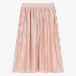 Molo-Юбка плиссе велюровая розовая для девочек | Childrensalon