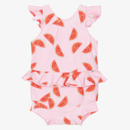 Molo-مايوه بطبعة بطيخ لون زهري (+UPF50) | Childrensalon