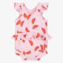 Molo-مايوه بطبعة بطيخ لون زهري (+UPF50) | Childrensalon