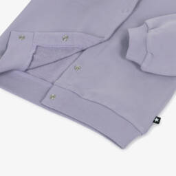 Molo-كارديغان بكشكش قطن جيرسي لون بنفسجي للبنات | Childrensalon