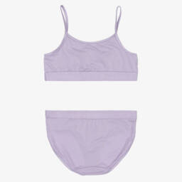 Molo-Girls Purple Lenzing Jersey Bra & Knickers Set | Childrensalon