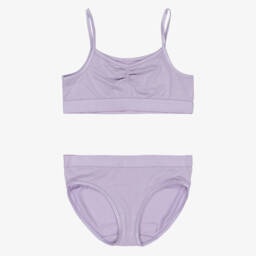 Molo-Girls Purple Lenzing Jersey Bra & Knickers Set | Childrensalon