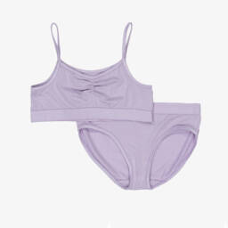 Molo-Girls Purple Lenzing Jersey Bra & Knickers Set | Childrensalon