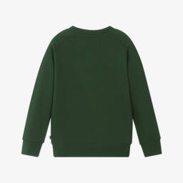 Molo-Свитшот зеленый из органического хлопка со смайлом | Childrensalon