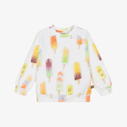 Ivory Organic Cotton Ice Lolly Sweatshirt