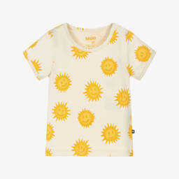 Ivory Organic Cotton Sun Print T-Shirt