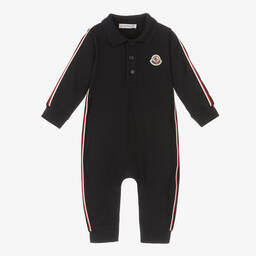 Moncler Enfant-أفرول رومبر بيكيه لون كحلي للمواليد | Childrensalon