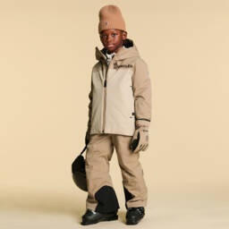 Beige Padded Ski Trousers
