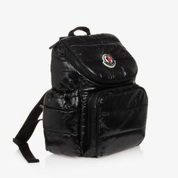 Moncler Enfant-حقيبة ظهر لمستلزمات الأطفال مبطنة لون أسود | Childrensalon
