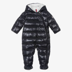 Moncler Enfant-Blue Down Padded Indro Puffer Snowsuit | Childrensalon
