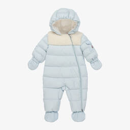 Moncler Enfant-أفرول شتوي Sefou مبطن بريش لون أزرق | Childrensalon