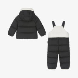 Moncler Enfant-Blue Xola Down Padded Puffer Snowsuit | Childrensalon