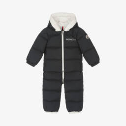 Moncler Enfant-Blue Xola Down Padded Puffer Snowsuit | Childrensalon