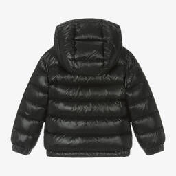 Moncler Enfant-جاكيت Aubert مبطن بريش لون أسود للأولاد | Childrensalon