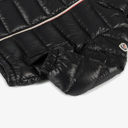 Moncler Enfant-جاكيت Aubert مبطن بريش لون أسود للأولاد | Childrensalon