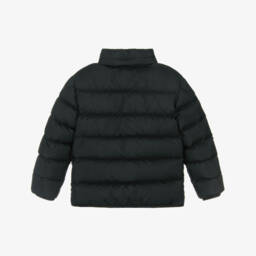 Moncler Enfant-جاكيت منفوخ مبطن بالريش لون أسود للأولاد | Childrensalon