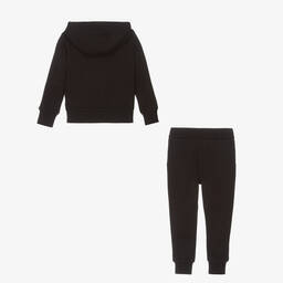 Moncler Enfant-بدلة رياضية قطن لون أسود للأولاد | Childrensalon