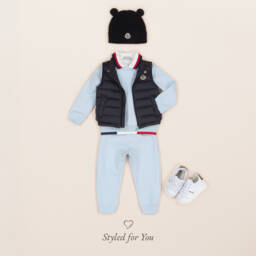 Moncler Enfant-Boys Blue Cotton Tracksuit | Childrensalon