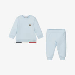 Moncler Enfant-Boys Blue Cotton Tracksuit | Childrensalon