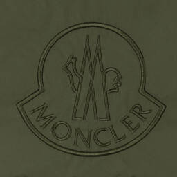 Moncler Enfant-جاكيت بافر لون أخضر كاكي مبطن بريش للأولاد | Childrensalon