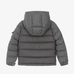 Moncler Enfant-جاكيت Montgenevre صوف لون رمادي للأولاد | Childrensalon