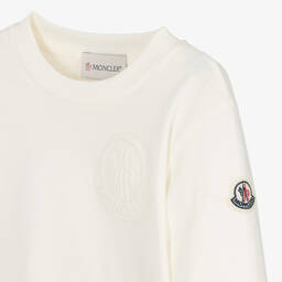 Moncler Enfant-Boys Ivory Cotton Top | Childrensalon