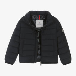 Moncler Enfant-Boys Navy Blue Baudinet Down Puffer Jacket | Childrensalon