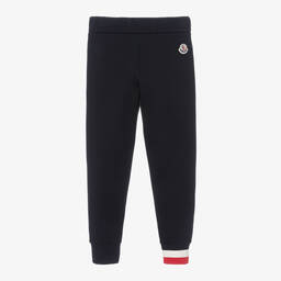 Moncler Enfant-بنطلون رياضي قطن لون كحلي للأولاد | Childrensalon