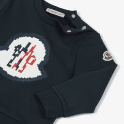 Moncler Enfant-Boys Navy Blue Cotton Tracksuit | Childrensalon
