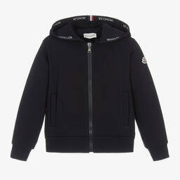 توب بسحاب قطن لون كحلي للأولاد