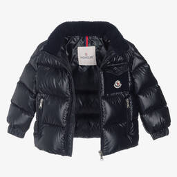 Moncler Enfant-جاكيت يول مبطن لون كحلي للأولاد | Childrensalon